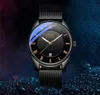 Watch, men, simple, quartz movement, round, steel band, alloy case, glass, fashion, elegant, romantic, cool, week, calendar