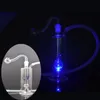 LED 물 담뱃대 컬러 chnge 빛 물 오일 장비 봉 Dab 오일 리그 Percolater 버블 러 워터 파이프 휴대용 Shisha 기름 물 담뱃대