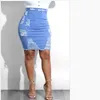 Skirts Denim Jeans Women Stretch Skinny Ripped Hole Slim High Waist Short Leisure Hip Party Club Sexy KALENMOS Work Ropa