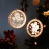 Diameter 16 cm Christmas decorative lights led Santa Claus Elk star lights holiday room layout Party SuppliesT2I52495