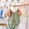 Insiemi dell'abbigliamento - vendita di stile primavera autunno neonato ragazza vestiti bambino cotone 2 pezzi set bambini simpatico cartone animato vestito coreano