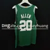 Men Team 2021NBABasketball 20 Allen 11 Irving Good Quality Basketball jerseys Size S-XXL Green