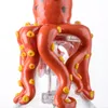 Narguilés de style Halloween 7 pouces Mini petites plates-formes pétrolières Octopus Dab Rig Heady Bongs en verre Bong Pomme de douche Perc Tuyaux d'eau 14mm Joint 240311
