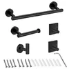 Towel Racks 1set Bathroom Wall Holder Set Toilet Paper Rack Ring Kit Stainless Steel Hanger Storage Accessories