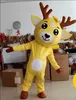 Costume da mascotte di cervo carino per adulti Vestito da festa di fantasia di Natale di Halloween Vestito da personaggio dei cartoni animati Vestito da carnevale unisex per adulti