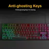 Gaming Wired Gamer keyboards With RGB Backlit 104 Rubber Keycaps Russian Ergonomic USB Keyboard PC Laptop
