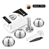230ML Reusable Coffee Capsule For Nespresso Vertuoline Refillable Stainless Steel Filter With Milk Frother 211028288S6911070