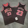 M & N Vintage Chlcago Micheal #23 Swingman Mesh Embroidery Logos Authentic Stitched Basketball Jerseys