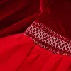 1-5Y Christmas Toddler Kid Baby Girls Red Dress Lace Tulle Tutu Party Dresses For Girl Year Velvet Xmas Costumes 210515