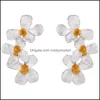 Stud Earrings Jewelry 925 Sterling Sier Exquisite Antique Flower Female Chinese Niche Design Cold Style Temperament Trendy Drop Delivery 202
