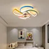 Ventiladores de teto Moderno Grande Ventilador Light Shade Led Invisível Moda Nórdica Ventilador Lampara Techo Home Decor EI50FL