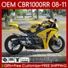 OEM Body для Honda CBR 1000 CBR1000 RR CC 2008-2011 Кузов 60Но.135 CBR 1000RR 1000CC 2009 2009 2011 2011 CBR-1000 CBR1000RR 08 09 10 11 Инъекционная обтекатель