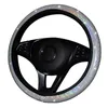 Coprivolante 37-38 cm Copertura universale per auto Custodia in cristallo con strass in pelle PU Auto Interior Decor Styling