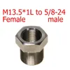 M13.5 × 1 اليسار إلى 5/8-24 محول الخيط مرشح الوقود من الفولاذ المقاوم للصدأ M13.5 1L محول فخ المذيبات لـ NAPA 4003 WIX 24003 X1L 5/8x24