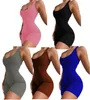Летние женщины вышивка комбинезоны плюс размер 2XL повязки без спинки короткие комбинезоны сексуальные боди случайные тощие комбинезоны спортивные черные леггинсы DHL 4961