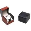 Watch Boxes & Cases Fashion Jewelry Display Gift Box Single Artificial Leather Square Case Pillow Pad Portable Size Storage
