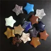 Wholesale Moon and Star Shaped Statues Natural Crystal Stone Colorfull Mascot Meditation Healing Reiki Gemstone Gift Room Decor