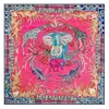 Foulard de créateur Foulard en soie Foulards Marque de luxe 100% Foulard en soie sergé Multicolore Cheval Foulard carré Nouveau design Imprimer Foulard Femme Cou Châle Wraps 130 * 130 cm