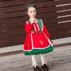 Toddler Girl Lolita Princess Dresses Children Red Spanish Frock Baby Girls Christmas Year Dress up Infant Spain Vestidos 210615