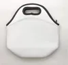 昇華空白再利用可能なネオプレントートパーティーの好意バッグハンドバッグ断熱布の柔らかいランチバッグの仕事学校のためのジッパーデザイン