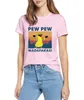 Pew Madafakas Funny Chicken Gangster Meme Vintage Summer Women's 100% cotton short sleeves T-Shirt Humor Gift Tops tee 210401