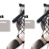 NXY SEXY SET Black Hollow Out Bodysuit Baddräkt Anime Underkläder Cosplay Kostymer för Kvinna Öppna Front Teddy Roll Spela Outfit 1126