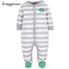 Orangemom Mode Bébé Pyjama Infantile Fille Vêtements Unisexe Garçons Vêtements 100% Coton Barboteuses né 211229
