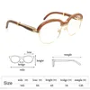 Luxe Hout Warp Mannen Shad Zonnebril Vrouwen Heldere Glazen Quadro Eyewear Gafas Retro Stijl Brillen Bril 16