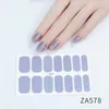 Eleganta naglar klistermärken för kvinnor Flickor Shining DIY Fashion Nail Sticker Dekaler Sheet 14 stips