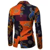 Afrikaanse Stijl Man Blazer Katoen En Linnen Jas Met Stiksels Print Design Man Modieuze Jas Herenpakken Blazers