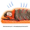 200x80cm högkvalitativ resa elasticitet sovsäckar liner bärbar bär sommar vandring camping väska ryggsäck lätt Vattentät kallt väder varm jakt