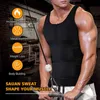 Zweetvest body shaper voor heren taille trainer rits neopreen sauna pak tank top workout gewichtsverlies verstelbare riem