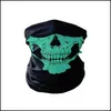 Casquettes Masques Argent de protection Sports en extérieurHall -oween MTI-Fonctionnel SKL SKL Bandana Casque Cam Cou Mon masque Paintball Ski Sport Cyclisme Headb