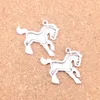 71pcs Antique Silver Bronze Plated horse steed Charms Pendant DIY Necklace Bracelet Bangle Findings 23*25mm