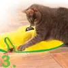 Automatisk roterande kattleksak Interactive Electronic Wand Cat Toy för Inomhus Auto Avstängda Slumpmässiga Rotera Funnypet Produkter för CAT 210929