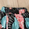 Mode Peuter Kerstmis Outfits Afrikaanse Boheemse ritssluiting + shorts 2 stks pak babykleding kinderen 210611