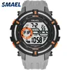 Спортивные часы Военные SMAEL Cool Часы Мужчины Большой Набор S Ударные Relojes Hombre Повседневная Светодиодные Часы1616 Цифровые наручные часы Водонепроницаемый X0524