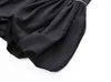 أسود المرقعة الماس البسيطة تنورة للنساء عالية الخصر الكرة ثوب عارضة التنانير الإناث الأزياء الملابس 210521