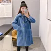 Winter Herbst Natürliche Echte Wolle Schafe Pelz Lange Mäntel Schlanke Echte Lamm Mantel Elegante Casual Jacke Outer 210427