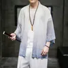 Neploha 2022 Men039s Ice Silk Cardigan Coat Sunscreenカジュアル特大の中国スタイルジャケットマン服ファッションジャケット6884647