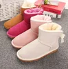 Women Bailey 1 Bows Snow Boots Australia Style Waterproof Cow Suede Leather Winter Lady Outdoor Brand Ivg SizeEUR35-42