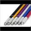 100pcs شبه الدائمة ماكياج القلم ثلاثي الأبعاد الماكياج دليل الماكياج الأداة الوشم الحاجب microblade القلم 5 ألوان jdpru w95rk