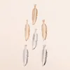 100pcs 728mm Fashion Alloy Feather Charms Pendant For Necklaces Earrings Making Accessories Leaf Charms Diy Jewelry Making8114248