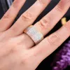 Gorgeous Luxury Trendy Big Beach Ringar För Noble Women Bridal Wedding Party Anniversary Bästa Present Smycken 2021 Bröllopsring