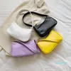 Cross Body Vintage Hobe Small Shoulder Bag Subaxillary Bags Female Retro Handbag Solid Color Women Purses Trendy Phone Pouch