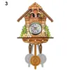 HEIßE Antike Holz Kuckucksuhr Wanduhr Vogel Zeit Glocke Schaukel Alarm Uhr Home Art Decor TI99 210325