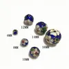 30pcs Colorful Cloisonne Filigree Enamel Large 14mm Round Beads Handmade DIY Jewelry Making Supplies Earrings Necklace Bracelets Accessories Wholesale
