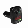 Nowy Nadajnik LED FM Bluetooth 5.0 Zestaw samochodowy Dual USB Car Charger 3.1A 1A 2 Port USB MP3 Music Player Support TF / U Dysk