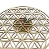 Flor de vida intersect anéis geométricos relógio de parede de madeira sagrado Geometria Laser Relógio Relógio Relógio De Presente De Casa Decoração 210325