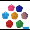 Tag, ID-kaartbenodigdheden Home Garden Drop Levering 2021 Groothandel 100 stks Custom Tags Gepersonaliseerde 3D PET DOG Kraag Aessories Gegraveerde Kat Pupp